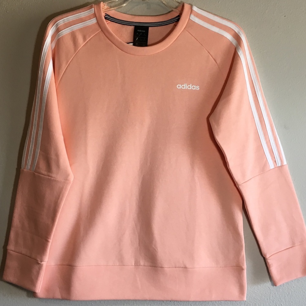 NWT Adidas Logo Sweatshirt Streetwear Fleece Top - Picture 7 of 11